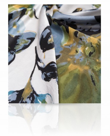 Платок Женский SS-BIG.FLOWER/WHITE